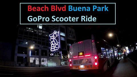 Beach Blvd, Buena Park, POV Scooter Ride
