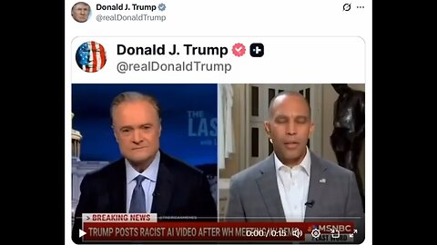 President Trump Doubles Down On Hakeems Jeffries Meme!
