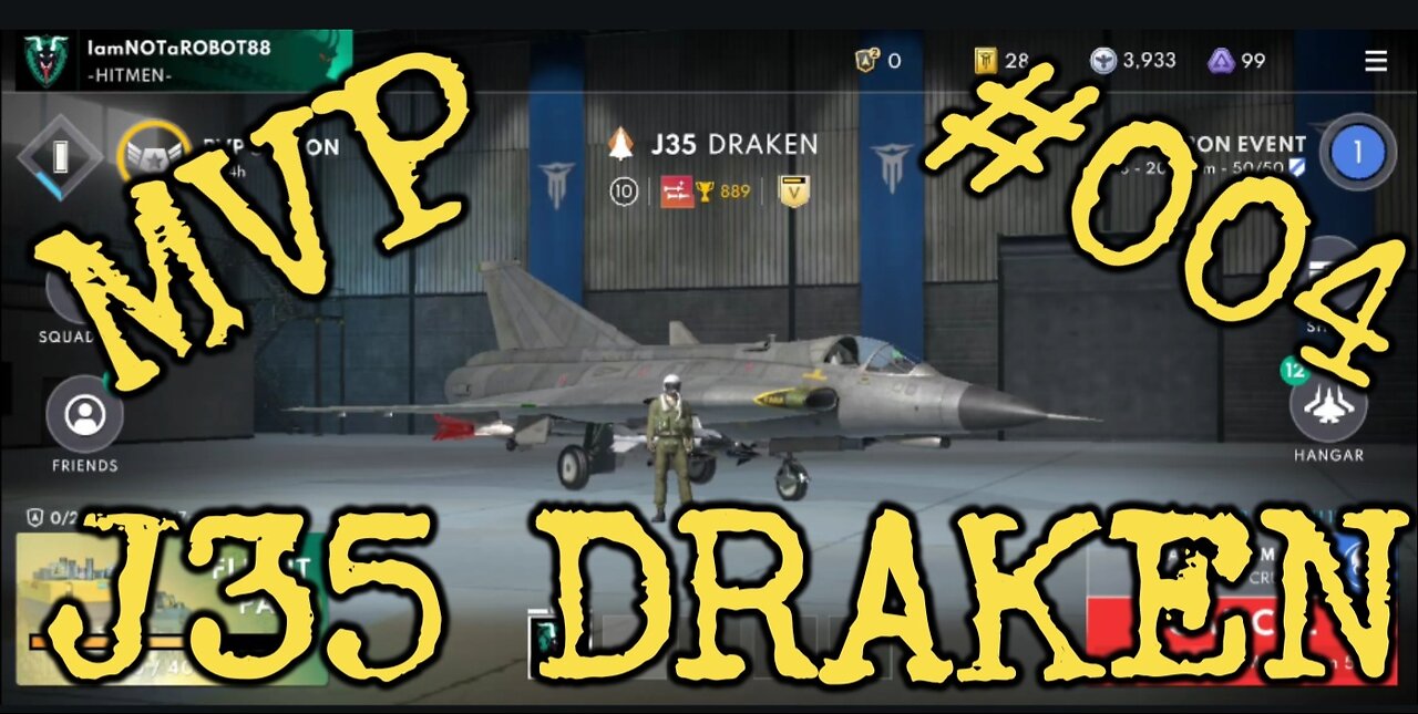 J35 Draken Fighter Jet MVP Finish #004 - Metalstorm Deathmatch