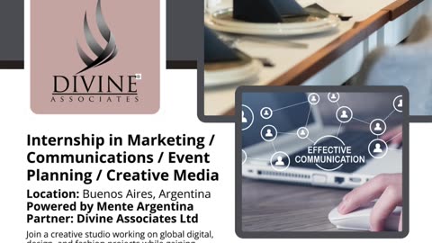 Marketing & Media Internship in Buenos Aires with Divine Associates Ltd!