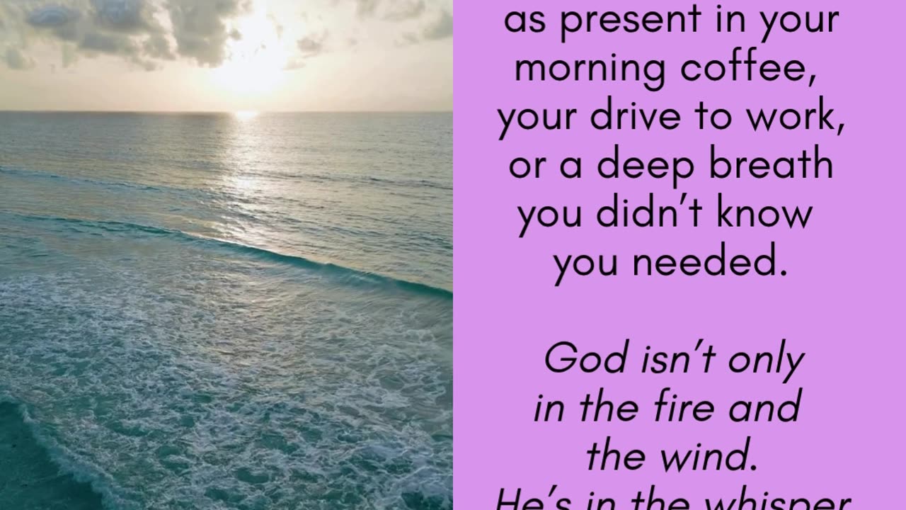 God is in the Whisper