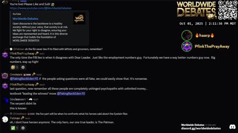 0093 WIDESTREAM - Worldwide Debates - YouTube/Twitch/Rumble