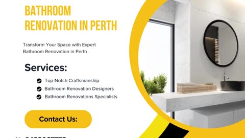 Transformative Bathroom Renovation in Perth for Stylish and Functional Spaces