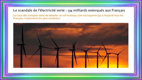 Le scandale de l’électricité verte :