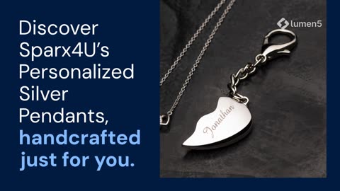 Personalized Silver Pendants | Sparx4U Jewelry