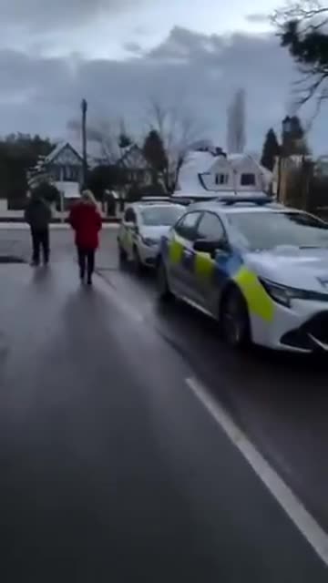 7, yes 7 Police Cars with over a Dozen Police Officers respond rapidly to this scene in Birmingham