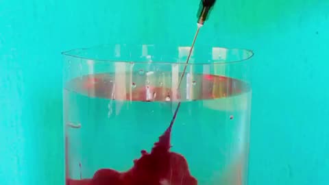 Play With Colors in Water Mesmerizing Reverse Ink Drop! 🔴✨ #short #Reverse