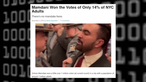 Mandami Only Won 14pct of NYC Adults