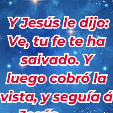 “Tu fe te ha sanado” Marcos 10:52. #shortvideo #youtubeshorts #ytshorts #reels #shorts #youtube #yt