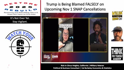 Trump Being Falsely Blamed for November 1 SNAP Benefits Cancellation