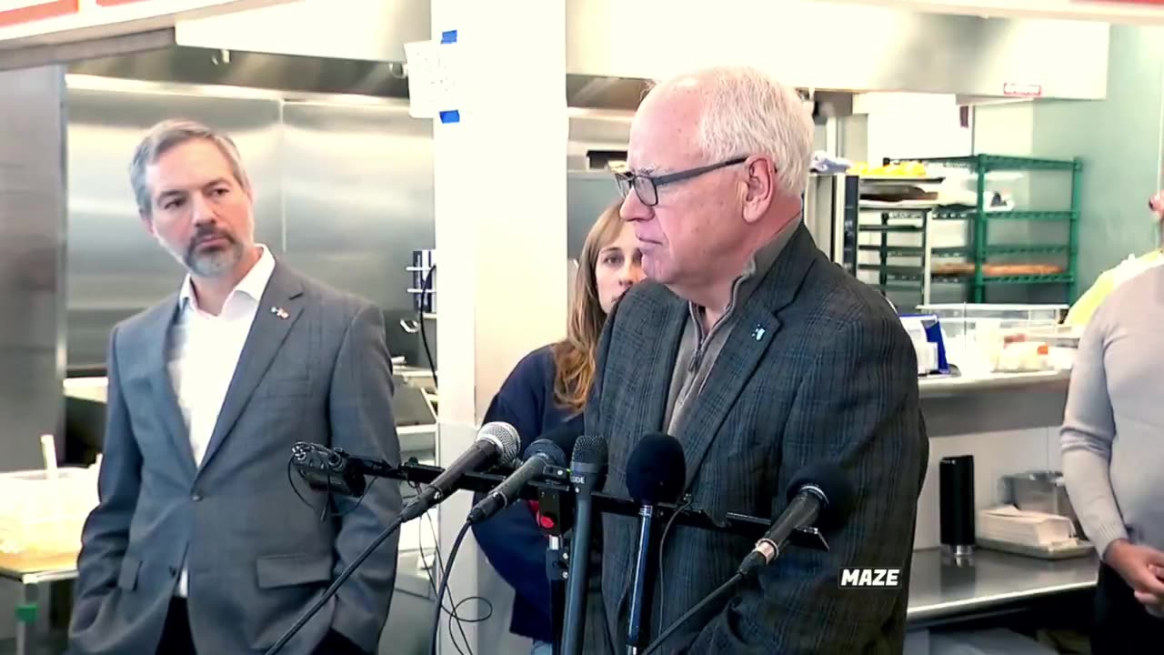 When asked about the fraud in Minnesota, this is what Tim Walz rattles off non-sense