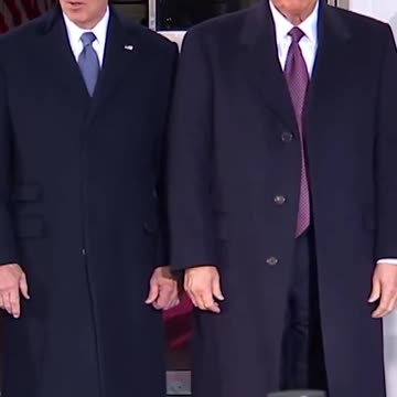 The Trumps met the Bidens at the White House, exchanging greetings