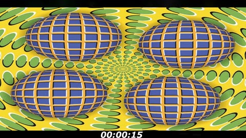 Optical illusion puzzle: All balls are moving, please tell me they are moving to you too?