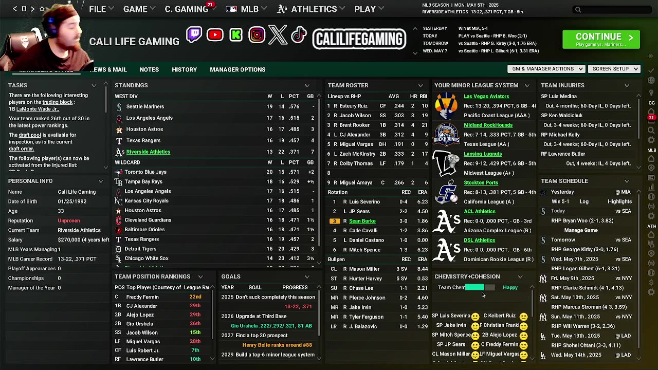 🔴Ep.33 Live Stream OOTP 26 Franchise Rebuild | Live Commissioner & Manager Mode (Inside The Diamond)
