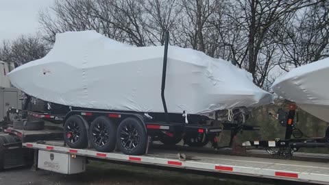 THESE TWO BOATS ARE HEADED TO MINNEAPOLIS. HOME JUST FOR A MINUTE!