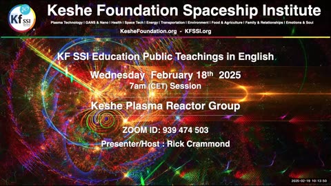 Keshe Plasma Reactor Group 2025-02-19-T1