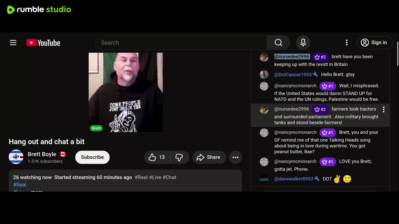 Brett Boyle 🇨🇦 live