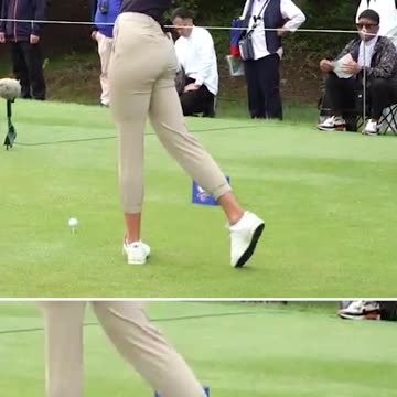Nataliya Guseva power swing #golf #golfer #professional #athlete #swing #pro #green #fairway #hit
