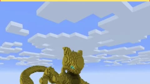 Minecraft Players Build Mewtwo