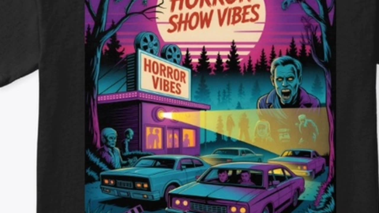 Horror Show Vibes Tee.Limited Stock Shop Now .Link in Video Description.