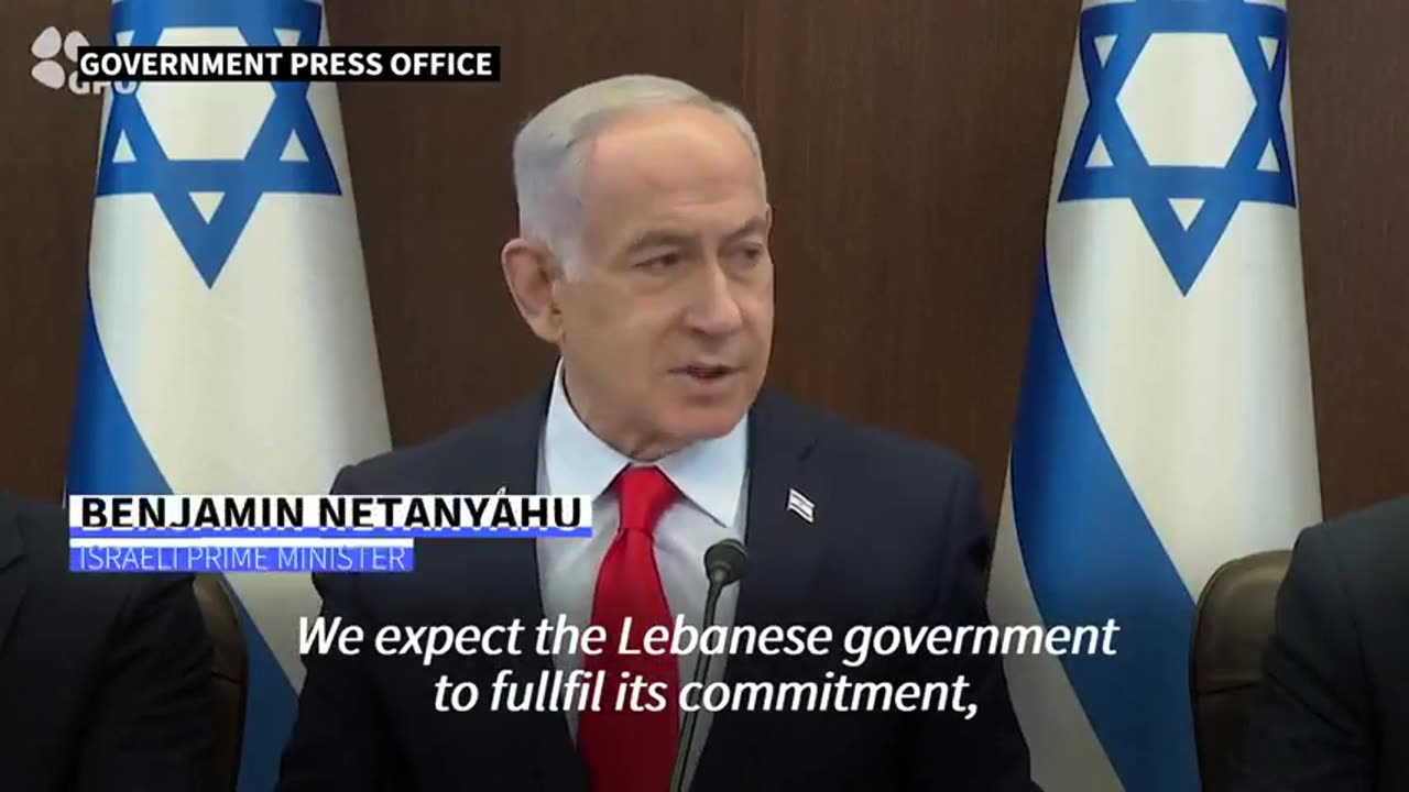 Benjamin Netanyahu claims Hezbollah attempting to rearm
