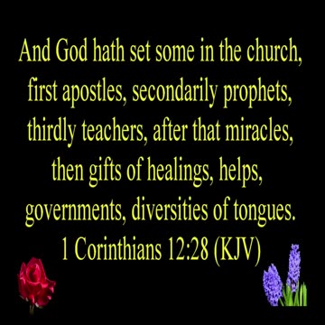 1 Corinthians 12:28 (KJV)