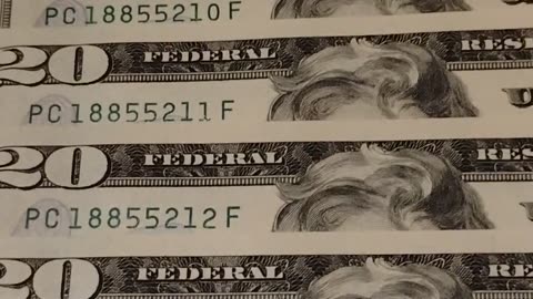10 $20 bills in sequence 4 sale on eBay
