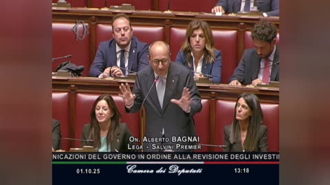 🔴 Intervento dell'On. Alberto Bagnai in Aula: il PNRR non è un pasto gratis! (01.10.2025)