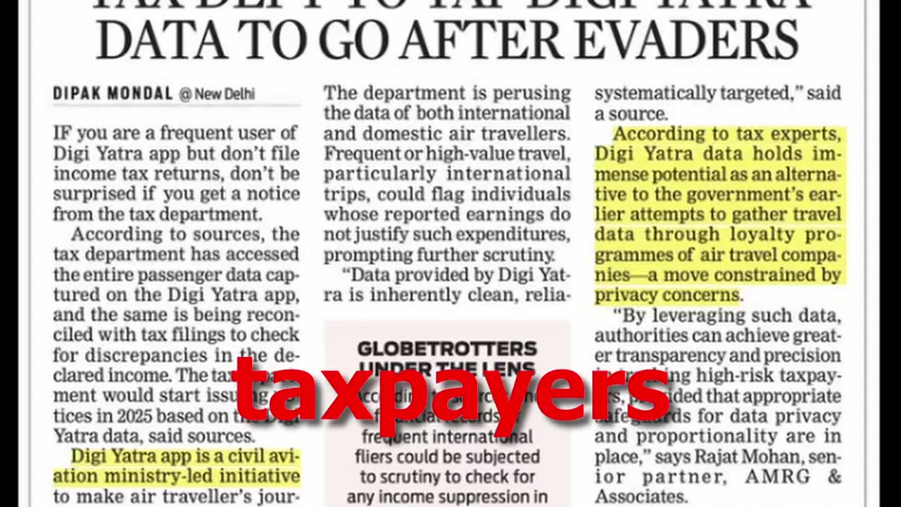 Crypto Traders in Danger? Tax Dept Accessing Digi Yatra Data! 💥