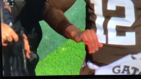 Browns QB. Shedeur Sanders injury play