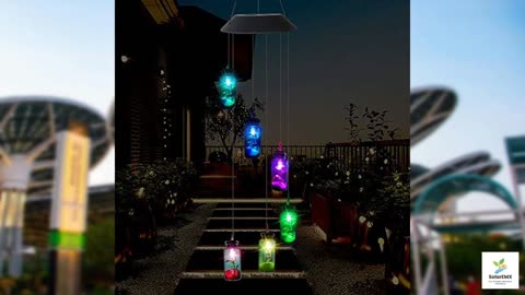 Solar Mobile Lights Hanging Wind Chime