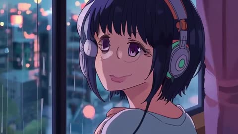 lucid-origin_lofi_anime_style_person_listening_to_music_with_headphones_rain_dripping_on_wind-0.mp4