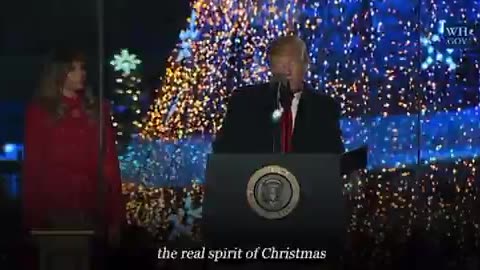 CHRISTMAS WISHING FROM PRESIDENT TRUMP