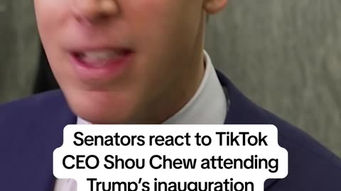 American senators react to tiktok ceo being invited to trump inauguration