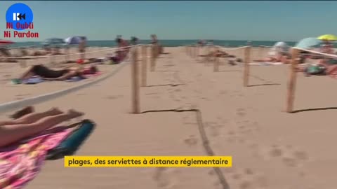 Dans la série « LA SCIENCE EST FORMIDABLE » – Plages : des serviettes à distance réglementaire