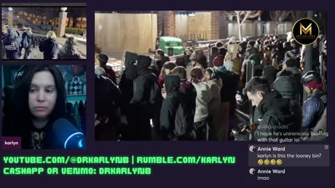 ANTIFA HILTON HOTEL NOISE PROTECT, ANTI-ICE ACTIVISM ANARCHY