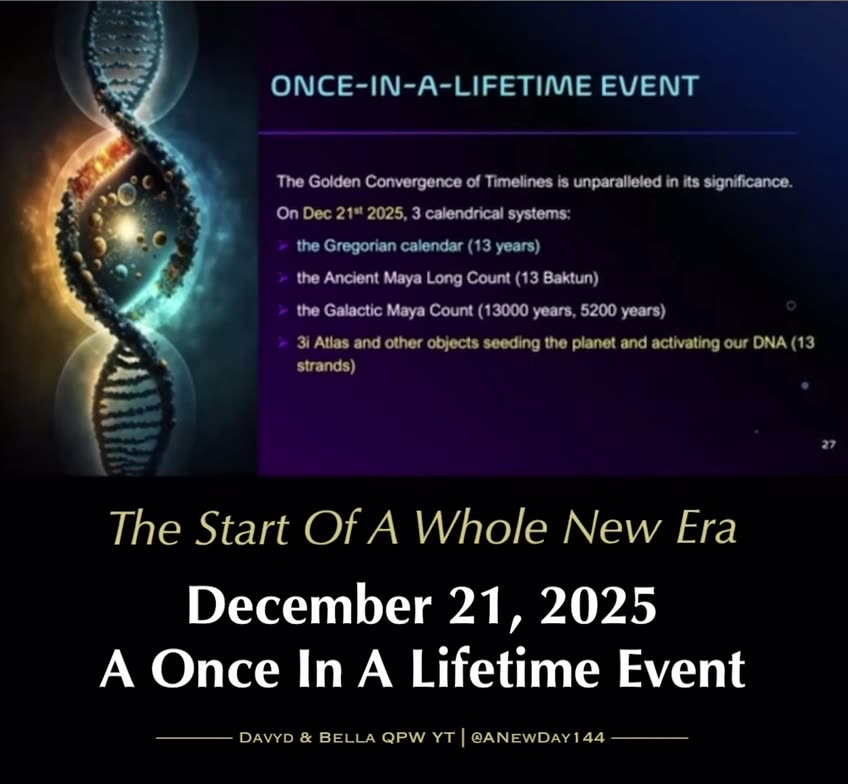 12/21 —>> Once In A Lifetime Event