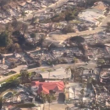 President Trump surveys L.A. fire damage...