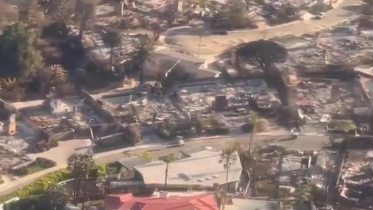 President Trump surveys L.A. fire damage...