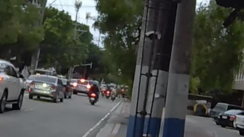 Free Flowing Traffic on United Nations Avenue in Manila City in the Philippines