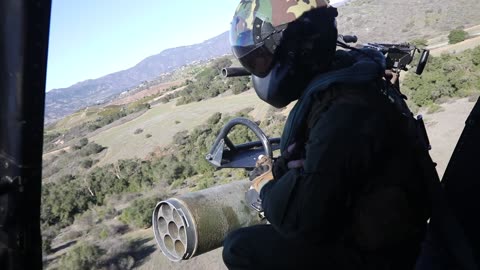 Steel Knight 25 B-Roll: HMLA-367 conducts close air support mission