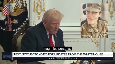 President Trump Announces National Guardsmen Sarah Beckstrom Passed Away