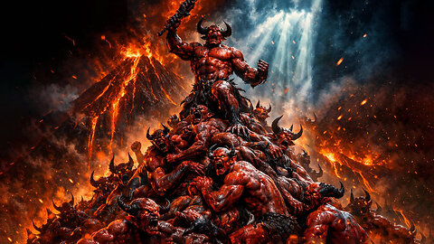 Репетиция ада бесы учатся скидывать друг друга с горы