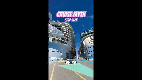 CRUISE MYTH vs FACTS: Ship Size 🛳️🤷🏻‍♂️ #travel #cruise #shorts #myths #cruiseship