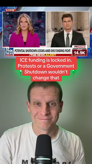 ICE funding is locked in until 2029. Protests or a government shutdown wouldn’t change that.