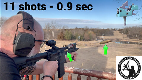 11 SHOTS - 0.9 Seconds - Partisan FRT Trigger