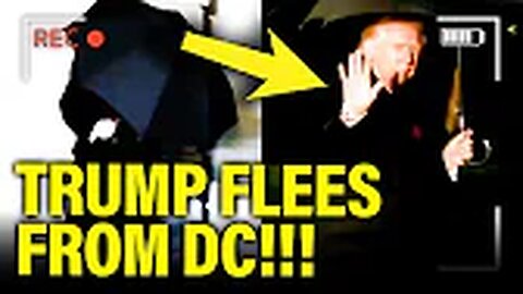 Trump RUSHES OUT of DC as DISASTER STRIKES HIS TERM