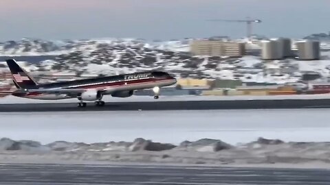 Donald Trump Jr. přiletěl na palubě Trump Force One do Grónska!