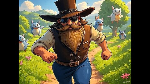 Running around with the bois on a critter filled island.