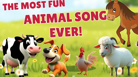 The Most Fun Animal Sounds Song EVER | Moo! Quack! Woof | Animal Sounds